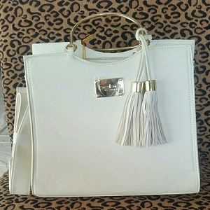 Bebe handbag off white NWT
